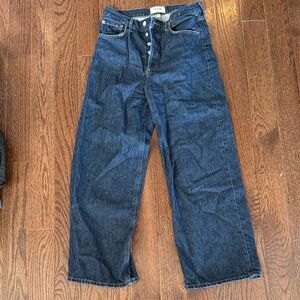 Ren jean Wide-Leg Dark Blue Jeans